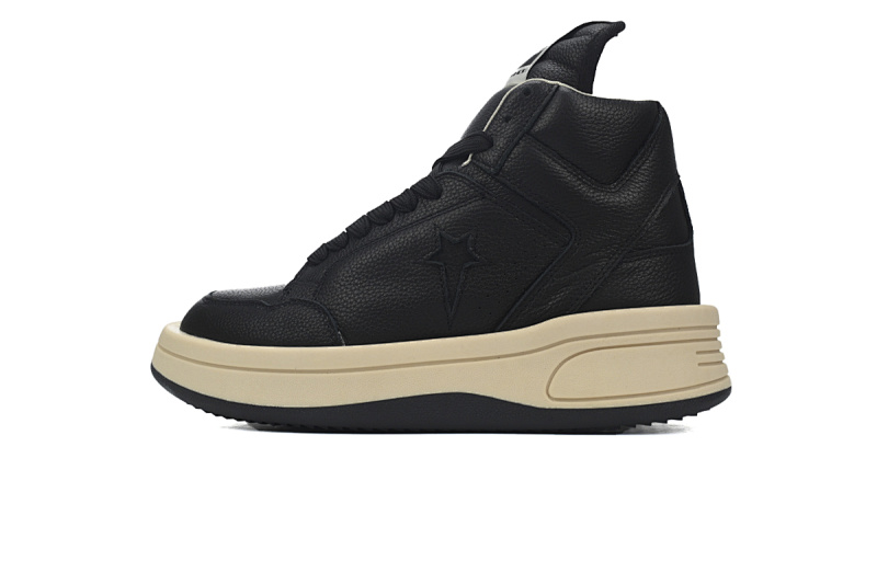 【DA7ET】RO匡威全黑 里克•欧文斯高帮休闲鞋 172342C Rick Owens DRKSHDW x Converse1970s turbodrk weapon