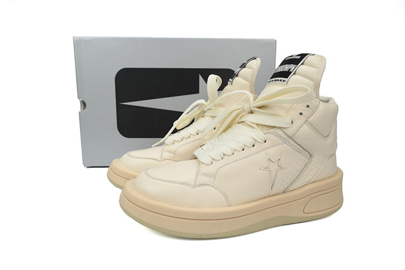 【DA7ET】RO匡威白象牙 里克•欧文斯高帮休闲鞋 172343C Rick Owens DRKSHDW x ConverseWeapon turbodrk