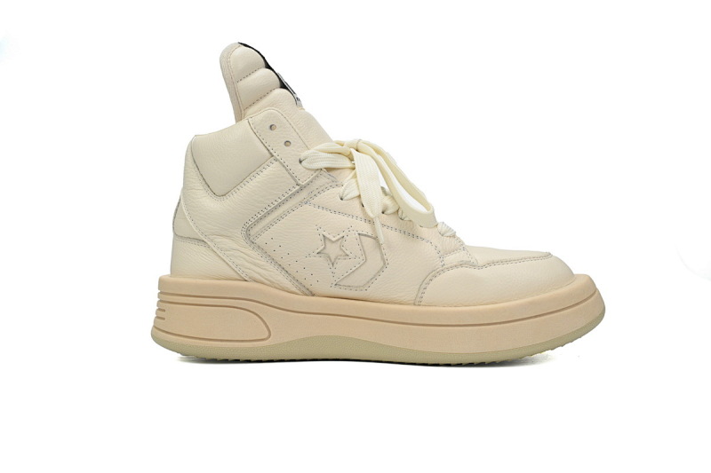 【DA7ET】RO匡威白象牙 里克•欧文斯高帮休闲鞋 172343C Rick Owens DRKSHDW x ConverseWeapon turbodrk
