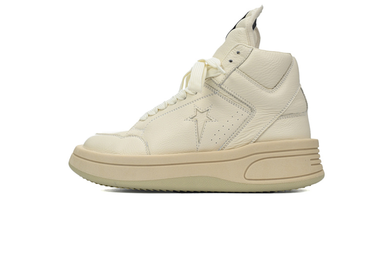 【DA7ET】RO匡威白象牙 里克•欧文斯高帮休闲鞋 172343C Rick Owens DRKSHDW x ConverseWeapon turbodrk