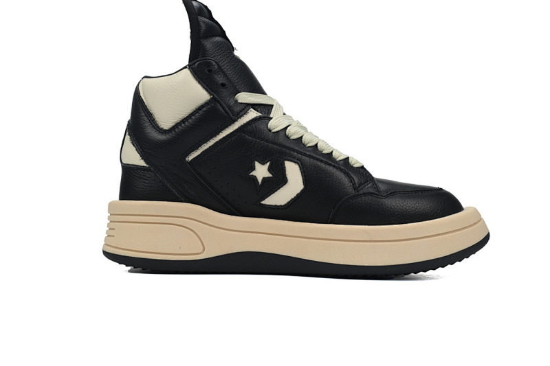 【DA7ET】RO匡威黑白 里克•欧文斯高帮休闲鞋 A03945C Rick Owens DRKSHDWxConverseTURBOWPN