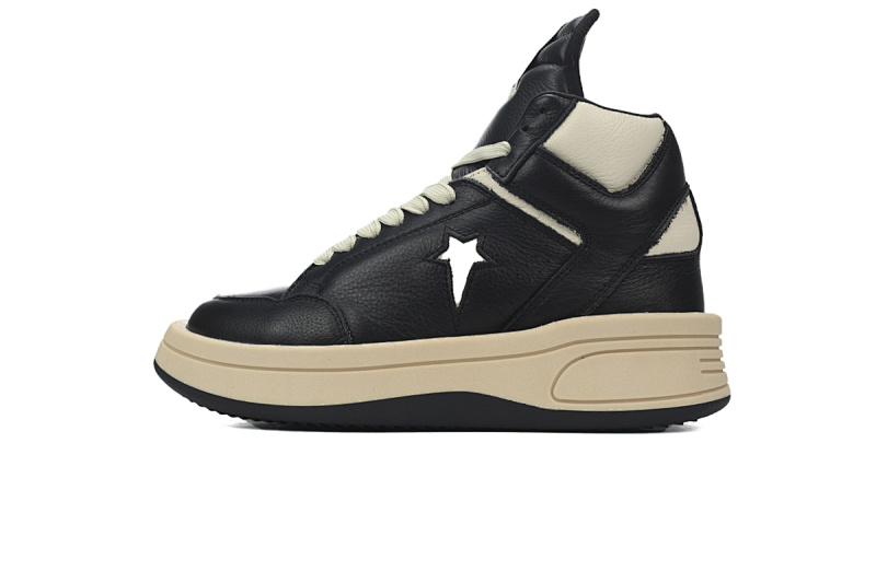 【DA7ET】RO匡威黑白 里克•欧文斯高帮休闲鞋 A03945C Rick Owens DRKSHDWxConverseTURBOWPN