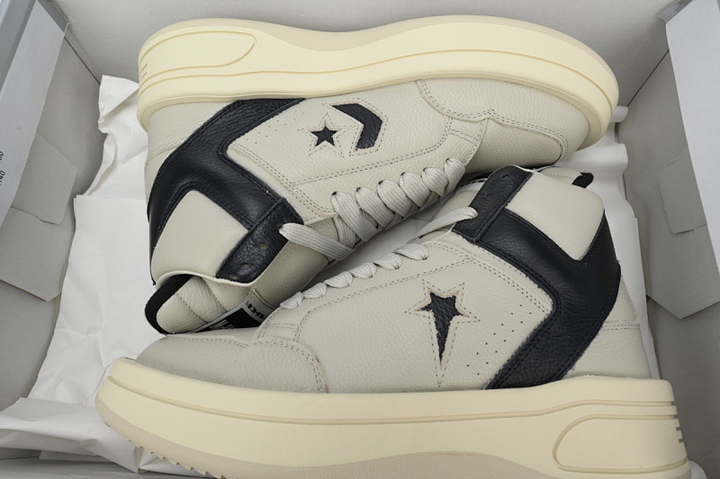 【DA5ET】RO匡威白黑 里克•欧文斯高帮休闲鞋 A06758C Rick Owens DRKSHDWxConverseWeapon
