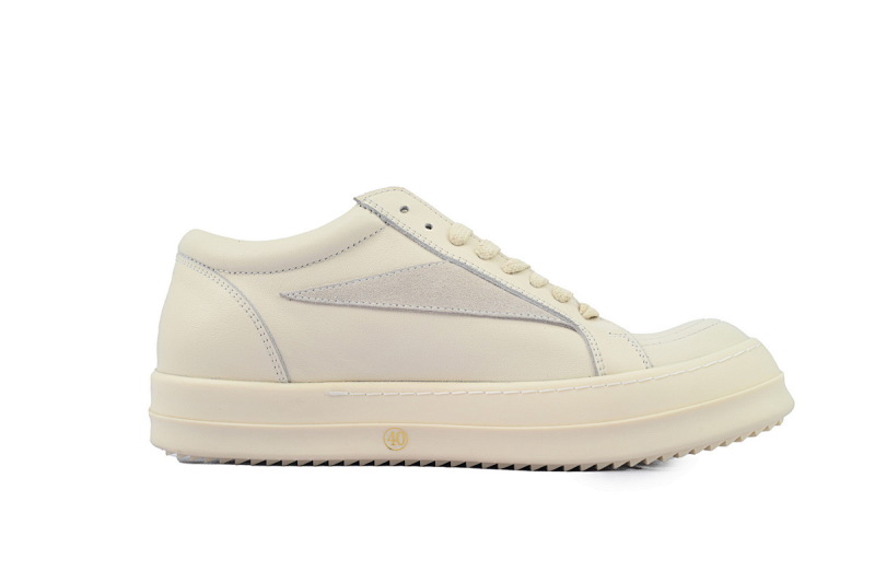 【DA7HZ】RO白皮面 里克•欧文斯低帮休闲鞋 Rick Owens Wmns Lido Vintage Low 'Milk'