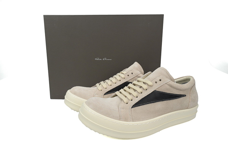 yupoo_312203_1a44dd0e.jpg 【DA7ET】RO翻毛米白 里克•欧文斯低帮休闲鞋 1911 Rick Owens Wmns Luxor Vintage Low 'Milk Black'