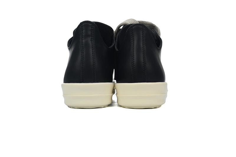 【DA7ET】RO西瓜头粗鞋带 里克•欧文斯低帮休闲鞋 RICK OWENS/RO Black and White