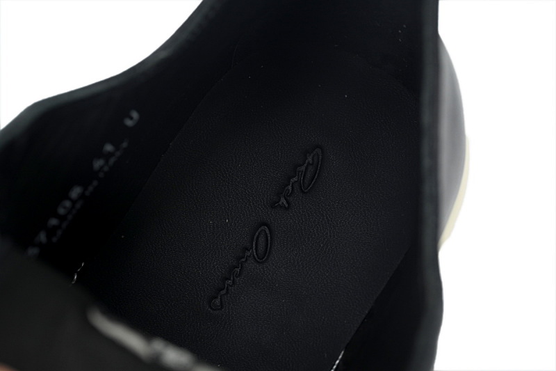 【DA7ET】RO西瓜头粗鞋带 里克•欧文斯低帮休闲鞋 RICK OWENS/RO Black and White
