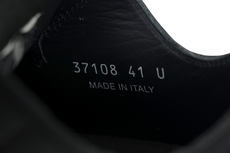 【DA7ET】RO西瓜头粗鞋带 里克•欧文斯低帮休闲鞋 RICK OWENS/RO Black and White