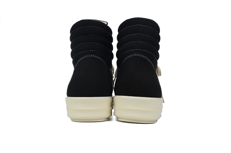 【DA0ET】帆布万斯高帮 里克•欧文斯高帮休闲鞋 RICK OWENS/RO Black