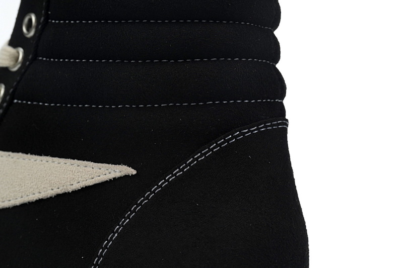 【DA0ET】帆布万斯高帮 里克•欧文斯高帮休闲鞋 RICK OWENS/RO Black