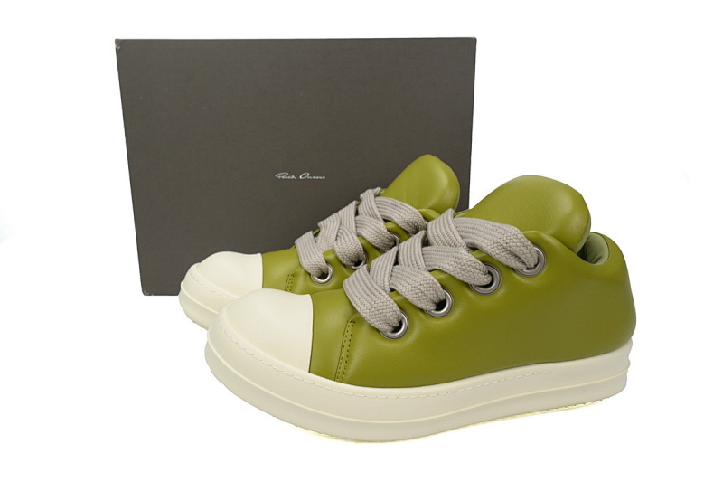 【EA5ET】RO西瓜头浅绿面包鞋 里克•欧文斯低帮休闲鞋 RICK OWENS/RO Jumbo Puffer Green