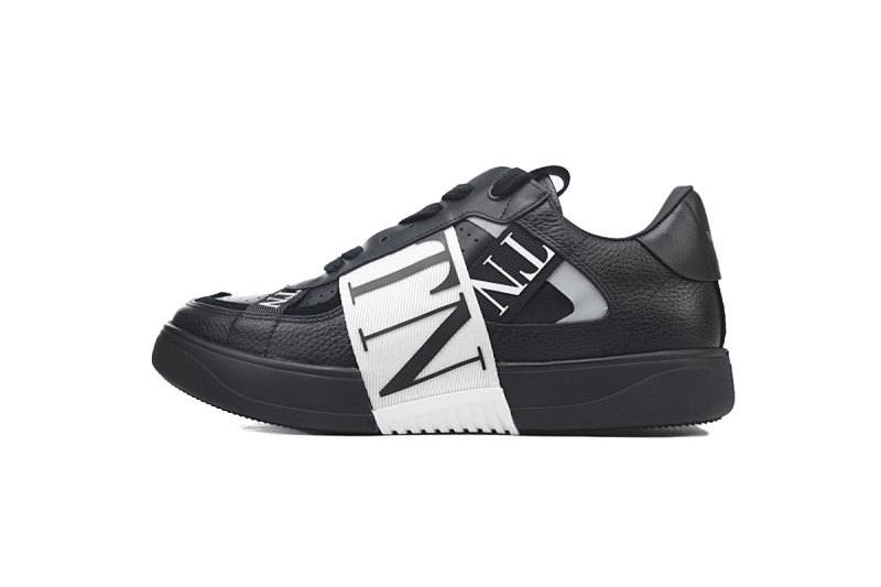 【CA1ET】VL7N黑色 华伦天奴 低帮厚底绑带休闲小白鞋 Valentino Garavani VL7N Low Sneakers Black