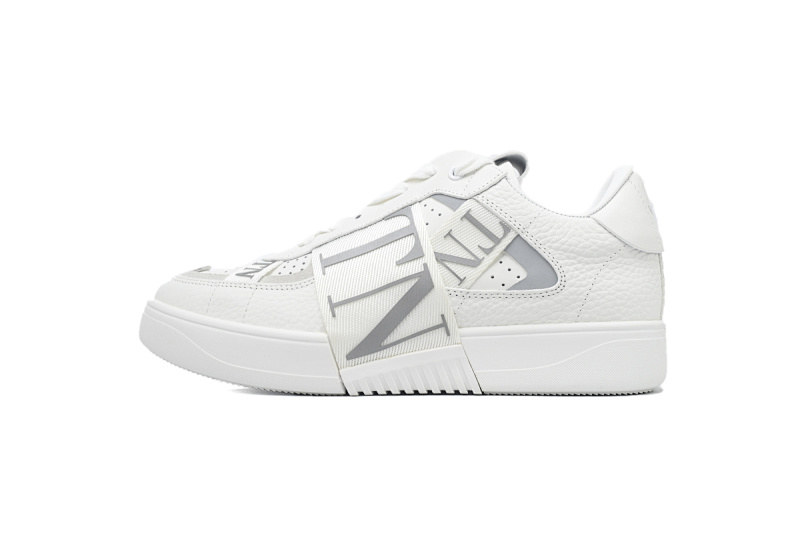 【CA1ET】VL7N白银 华伦天奴 低帮厚底绑带休闲小白鞋 Valentino Garavani VL7N Low Sneakers Silver