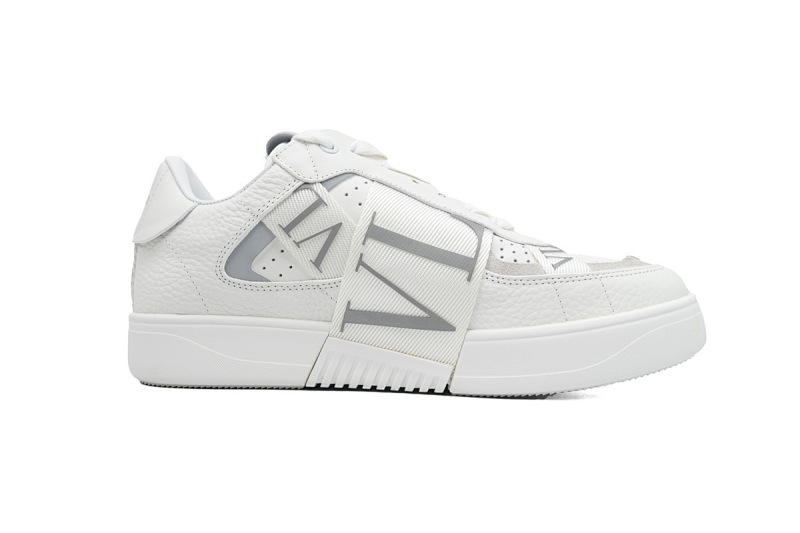 【CA1ET】VL7N白银 华伦天奴 低帮厚底绑带休闲小白鞋 Valentino Garavani VL7N Low Sneakers Silver