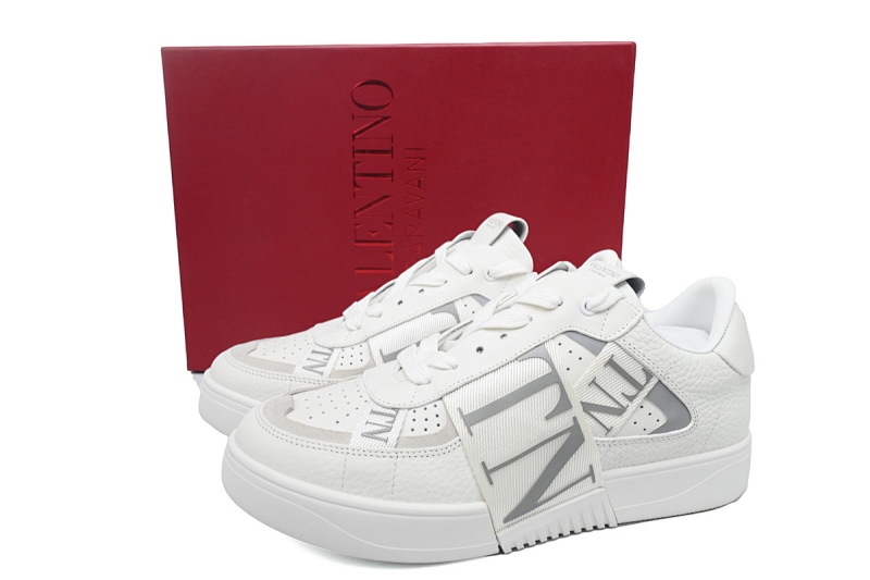 【CA1ET】VL7N白银 华伦天奴 低帮厚底绑带休闲小白鞋 Valentino Garavani VL7N Low Sneakers Silver