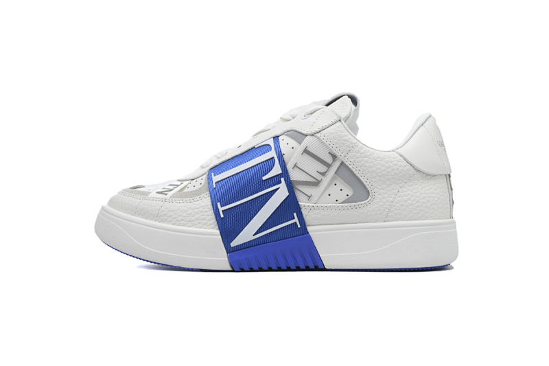 【CA1ET】VL7N白兰 华伦天奴 低帮厚底绑带休闲小白鞋 Valentino Garavani VL7N Low Sneakers White Blue