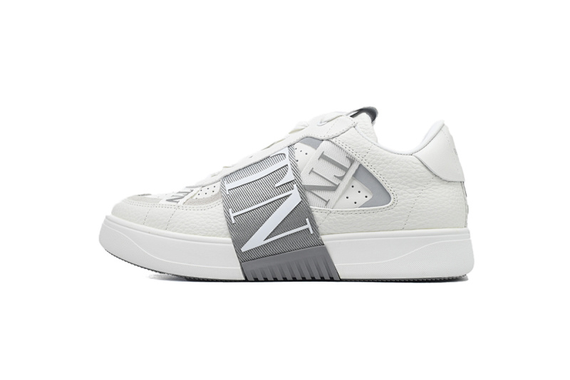 【CA1ET】VL7N白灰 华伦天奴 低帮厚底绑带休闲小白鞋 Valentino Garavani VL7N Low Sneakers White Grey