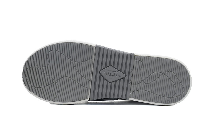【CA1ET】VL7N白灰 华伦天奴 低帮厚底绑带休闲小白鞋 Valentino Garavani VL7N Low Sneakers White Grey
