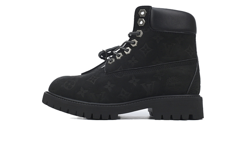 【FA0ET】LV联名黑色 添柏岚马丁靴及踝靴  LV x Timberland 6-In Ankle Boot