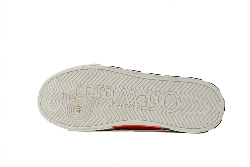 【BP5MI】白红  OFF-WHITE Vulc Low White 低帮时尚板鞋 OMIA085R20D330500129 Off-White Vulc White Red