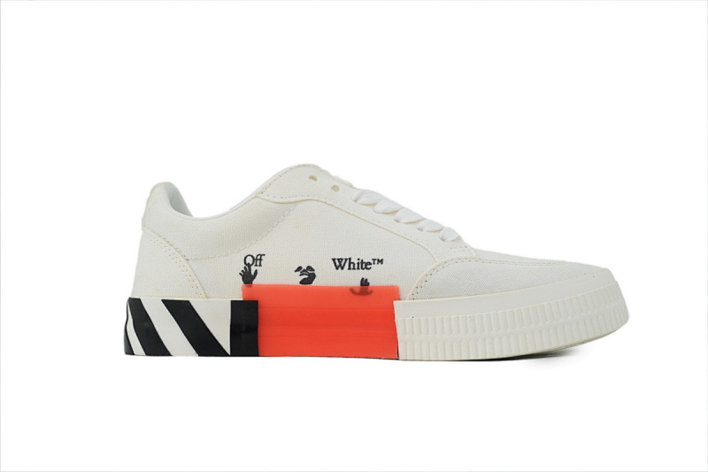 【BP5MI】白红  OFF-WHITE Vulc Low White 低帮时尚板鞋 OMIA085R20D330500129 Off-White Vulc White Red