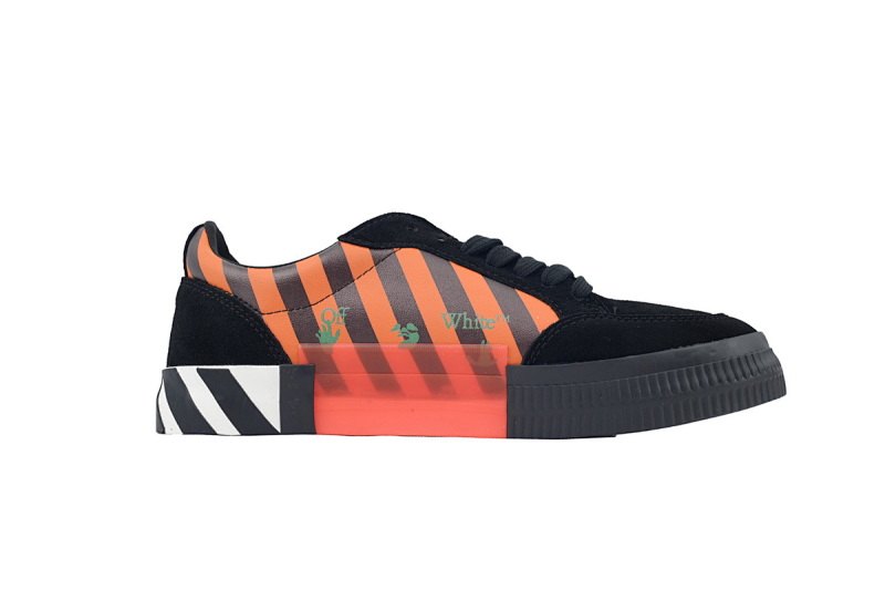 【BP5MI】黑蓝 OFF-WHITE Vulc Low White 低帮时尚板鞋 OMIA085R20C210181930 Off-White Vulc Sneaker 'Black Blue '