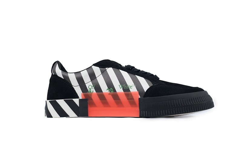 【BP5MI】黑白粉 OFF-WHITE Vulc Low White 低帮 时尚板鞋 OMIA085R20C210180129 Off-White Vulc 'Black White'