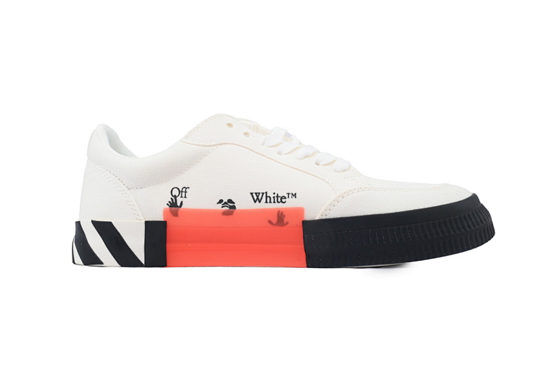 【BP5MI】白灰 OFF-WHITE Vulc Low White 低帮 时尚板鞋 OMIA085F21FAB0010155 Off-White Vulc Sneaker 'White Grey'