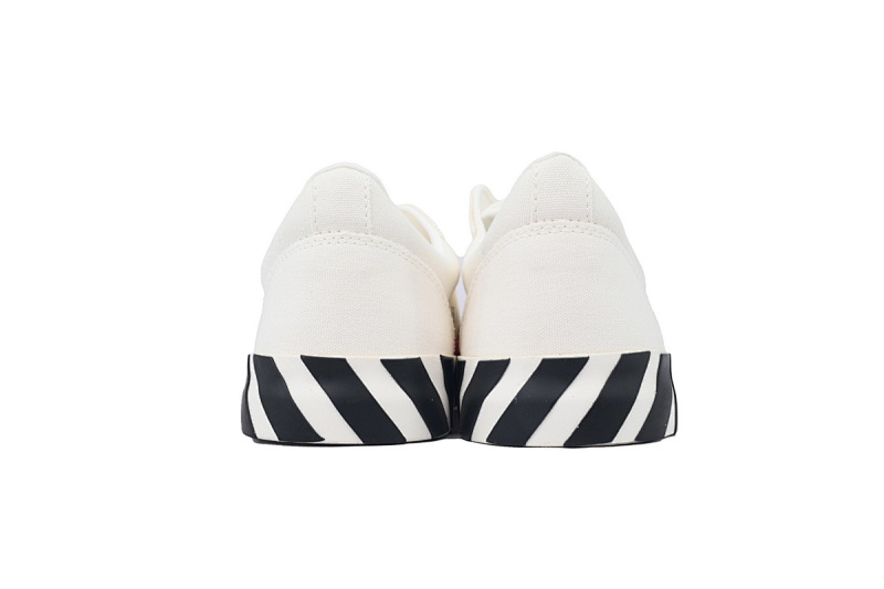【BP5MI】白灰 OFF-WHITE Vulc Low White 低帮 时尚板鞋 OMIA085F21FAB0010155 Off-White Vulc Sneaker 'White Grey'