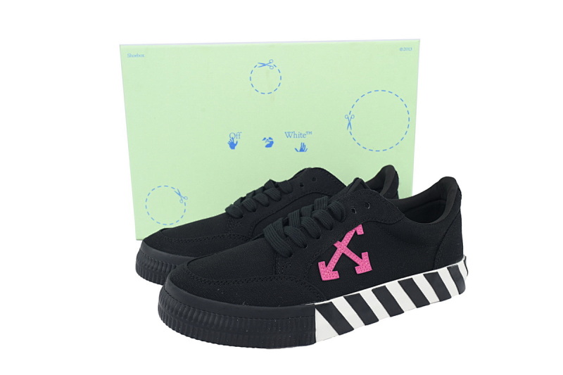 【BP5MI】黑粉 OFF-WHITE Vulc Low White 低帮 时尚板鞋 OMIA085R20D330501029 Off-White Vulc Low 'Black Violet'