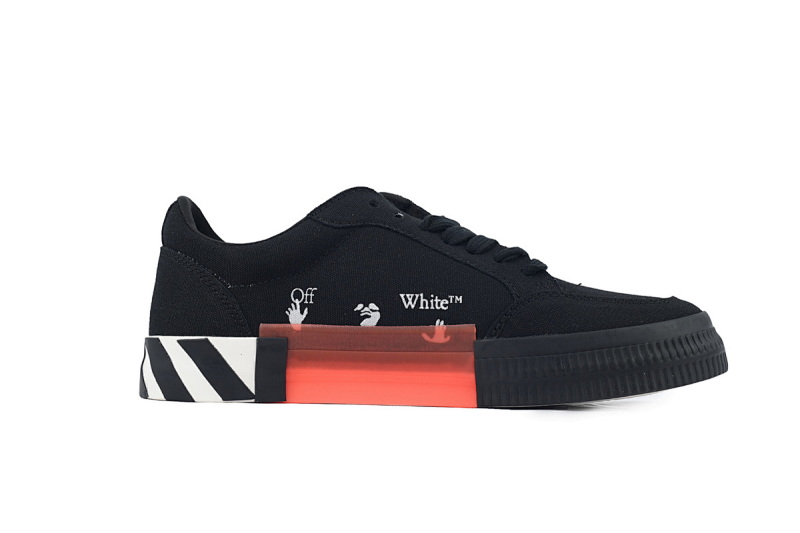【BP5MI】黑色2 OFF-WHITE Vulc Low White 低帮 时尚板鞋 OWIA272C99FAB0011001 Off-White Wmns Vulc Sneaker 'Black