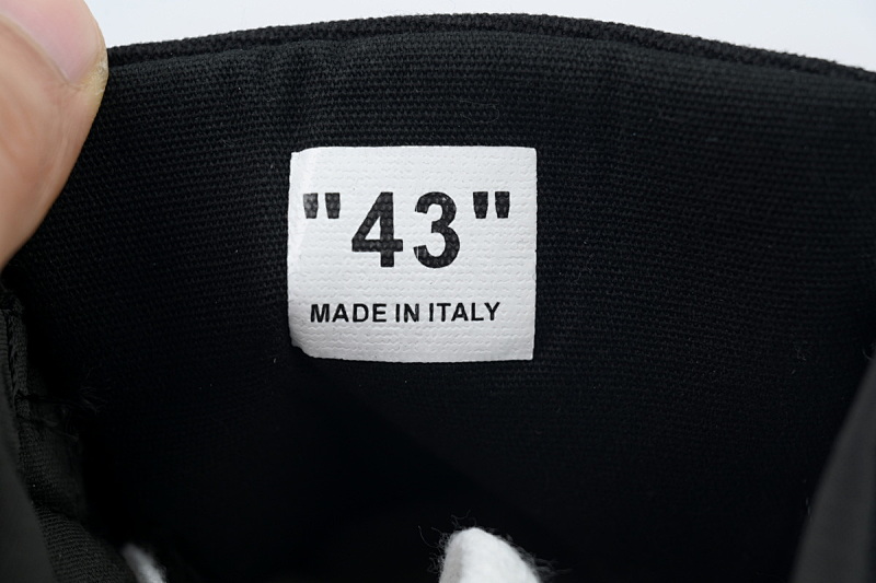 【BP5MI】黑色1 OFF-WHITE Vulc Low White 低帮 时尚板鞋 OMIA085E183510011000 Off-White Vulc Low Top 'Black'