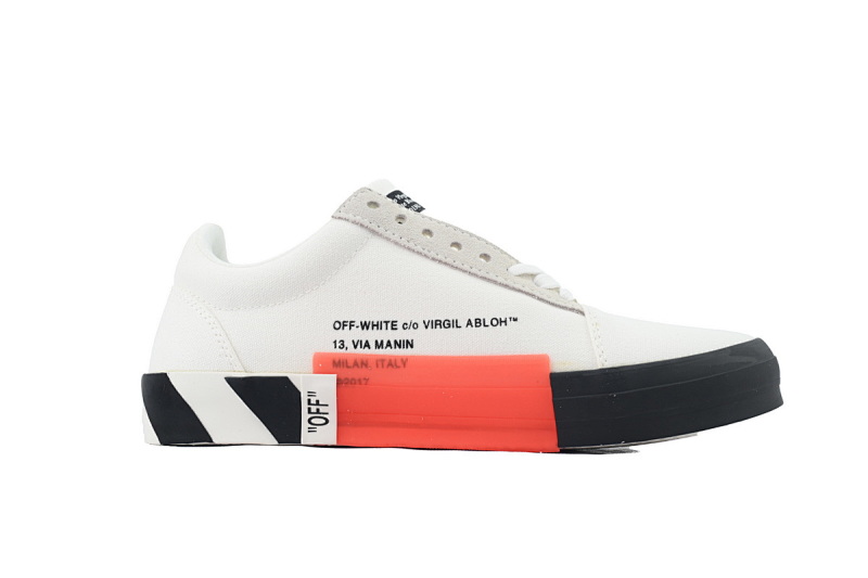 【BP5MI】白色1 OFF-WHITE Vulc Low White 低帮 时尚板鞋 OMIA085E183510010100 Off-White Vulc Low Top 'White'