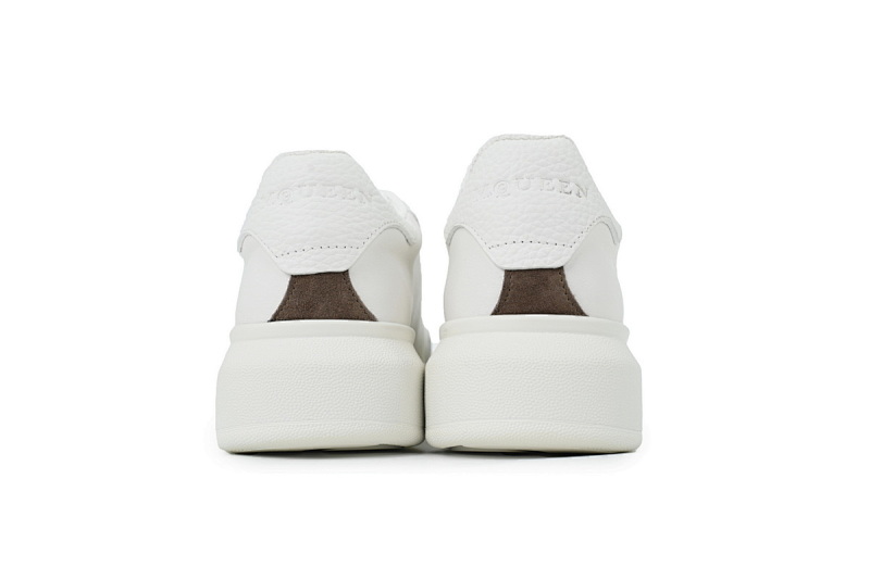 【DH5AP】全白 麦昆厚底圆头休闲运动鞋 Alexander McQueen Sneaker All White