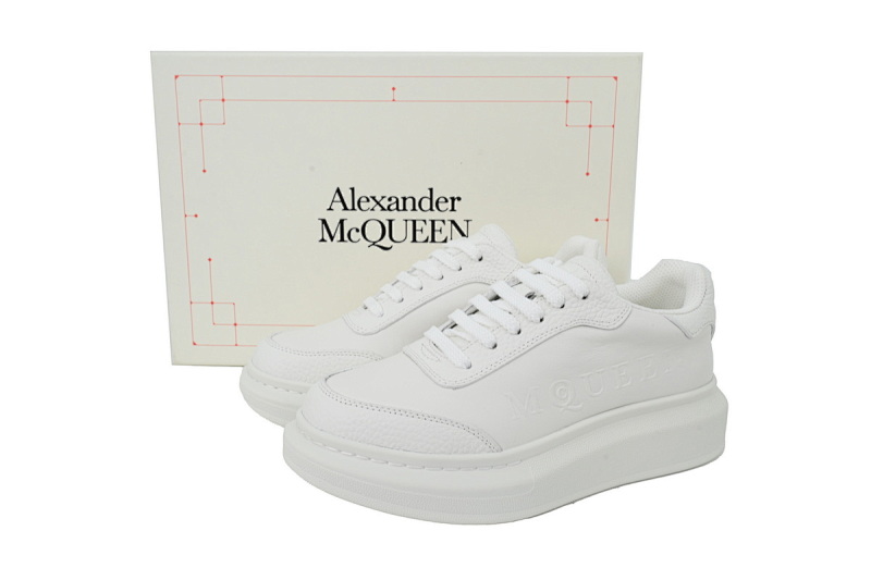 【DH5AP】全白 麦昆厚底圆头休闲运动鞋 Alexander McQueen Sneaker All White