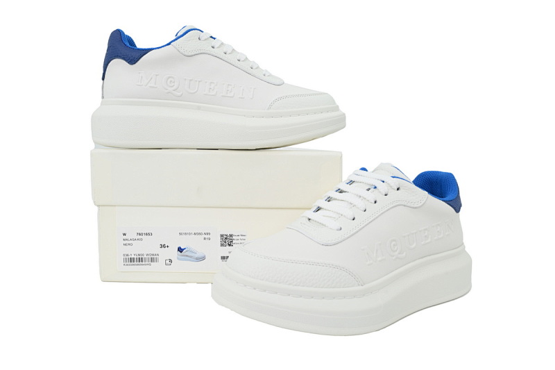 【DH5AP】蓝尾 麦昆厚底圆头休闲运动鞋 Alexander McQueen Sneaker Blue Tail