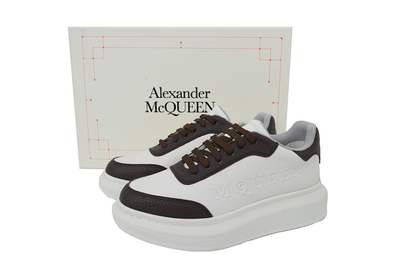 【DH5AP】咖尾 麦昆厚底圆头休闲运动鞋 Alexander McQueen Sneaker Coffee Tail