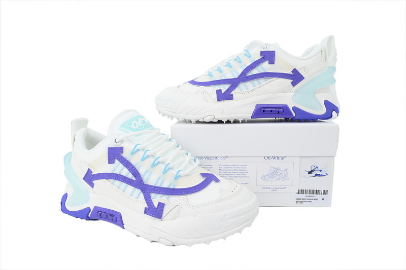 【CP3MI】白紫 OFF-WHITE ODSY 低帮生活休闲鞋 OMIA190S 23FAB00 10137 WHITE ODSY White Purple