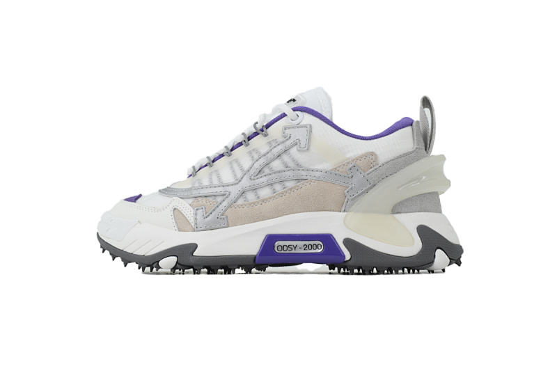 【CP3MI】白灰紫 OFF-WHITE ODSY 低帮生活休闲鞋 OMIA268F 23FAB00 20137 OFF-WHITE ODSY White Purple