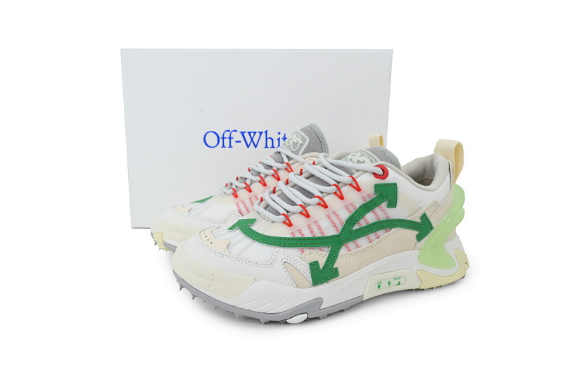 【CP3MI】白绿 OFF-WHITE ODSY 低帮生活休闲鞋 OMIA190R 21FAB00 10155 OFF-WHITE ODSY White Green