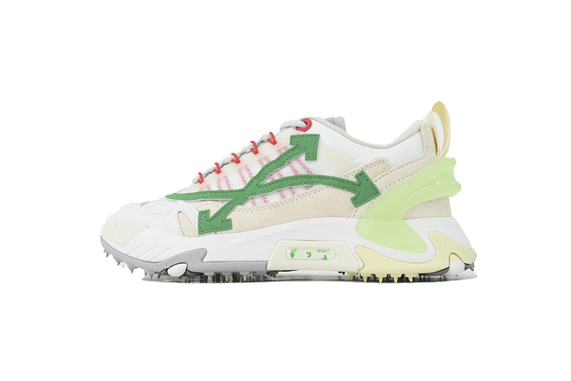 【CP3MI】白绿 OFF-WHITE ODSY 低帮生活休闲鞋 OMIA190R 21FAB00 10155 OFF-WHITE ODSY White Green