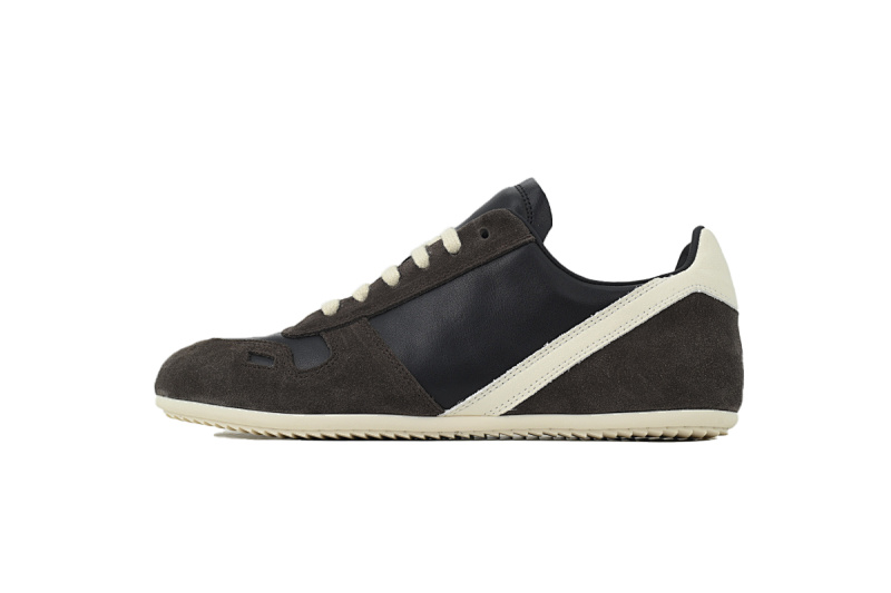 【DA7ET】RO德训棕色  小牛皮 圆头系带 生活休闲鞋 RICK OWENS/RO De Xun Brown