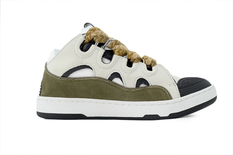 【DA7M9】军绿白 浪凡运动鞋休闲面包鞋 LANVIN Military Green White