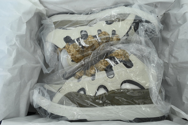 【DA7M9】军绿白 浪凡运动鞋休闲面包鞋 LANVIN Military Green White