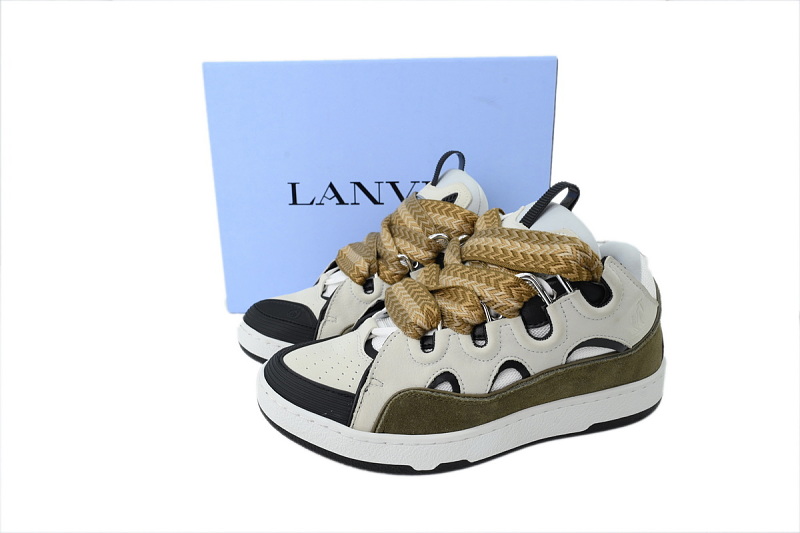 【DA7M9】军绿白 浪凡运动鞋休闲面包鞋 LANVIN Military Green White