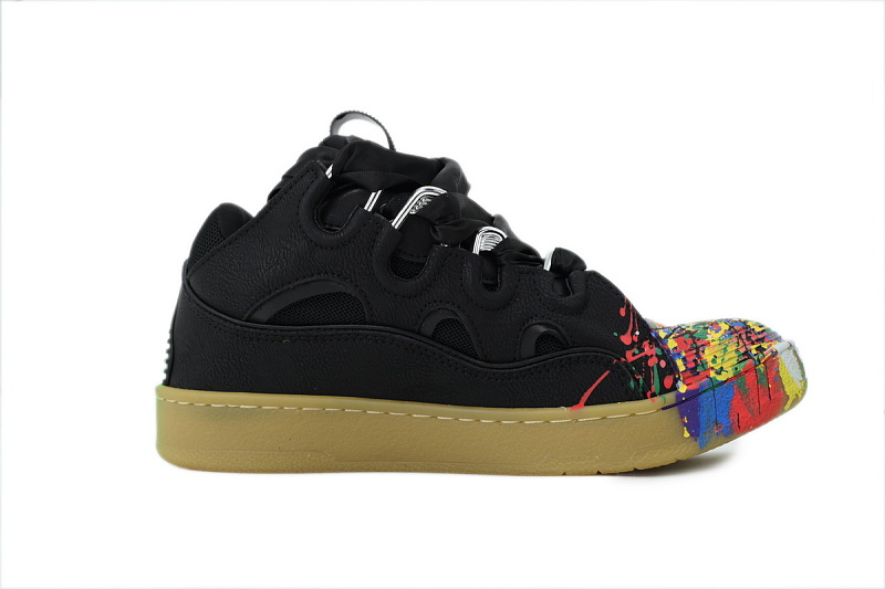 【DA7M9】黑涂鸦 浪凡运动鞋休闲面包鞋 LANVIN Black Graffiti