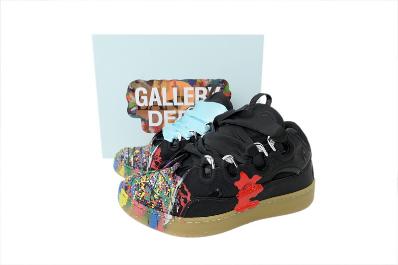 【DA7M9】黑涂鸦 浪凡运动鞋休闲面包鞋 LANVIN Black Graffiti
