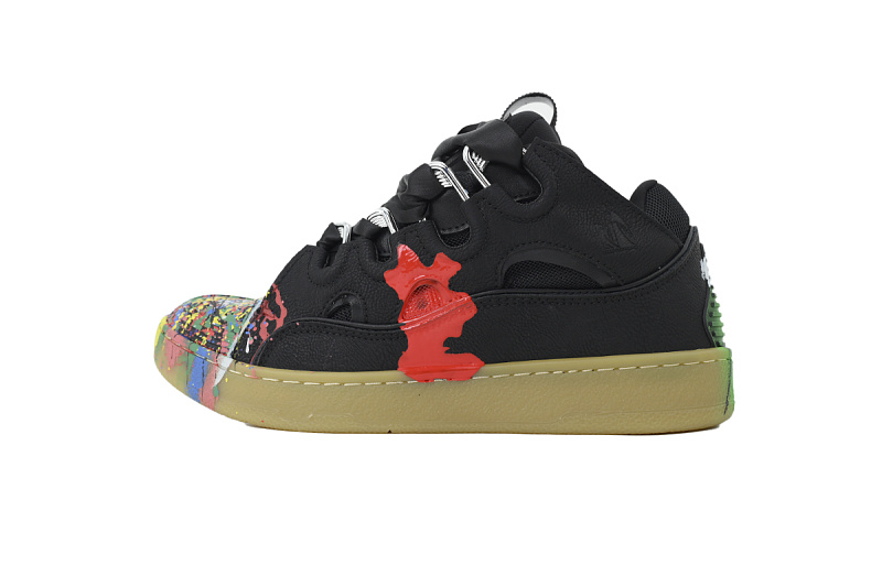 【DA7M9】黑涂鸦 浪凡运动鞋休闲面包鞋 LANVIN Black Graffiti