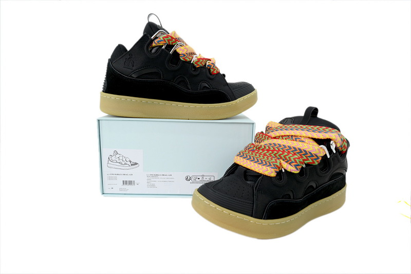【DA7M9】黑黄 浪凡运动鞋休闲面包鞋 LANVIN Black and Yellow