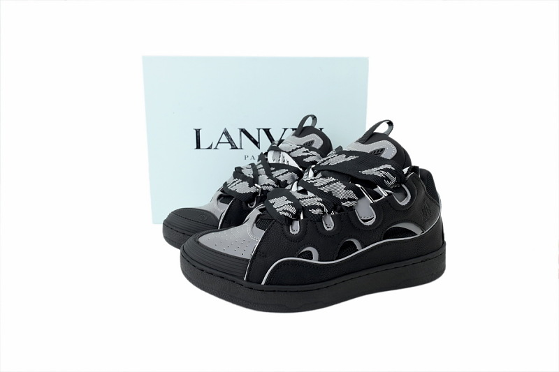【DA7M9】黑色 浪凡运动鞋休闲面包鞋 P22 LANVIN Black